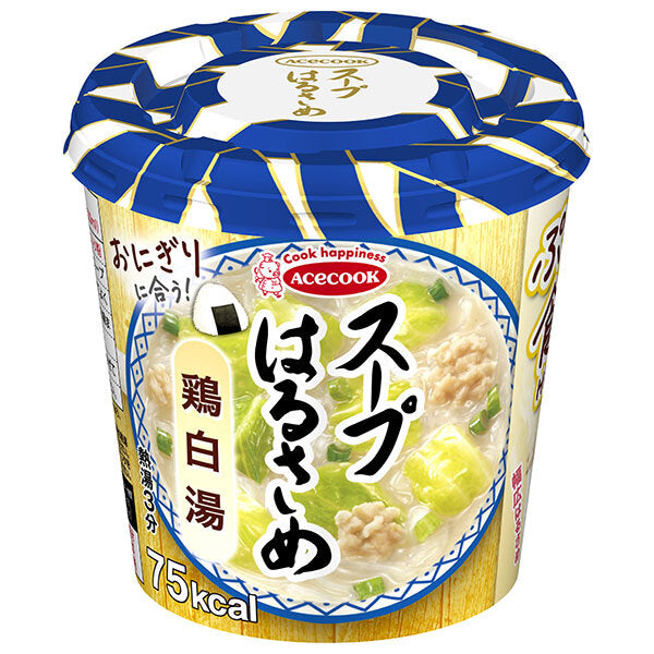 Acecook Soup Harusame Chicken Paitan 22g x 12 (6 x 2) pieces [Shipped in Japan]
