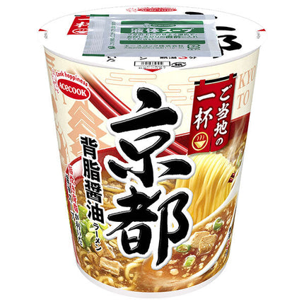 エースコック ご当地の一杯 京都 背脂醤油ラーメン 62g×12個入