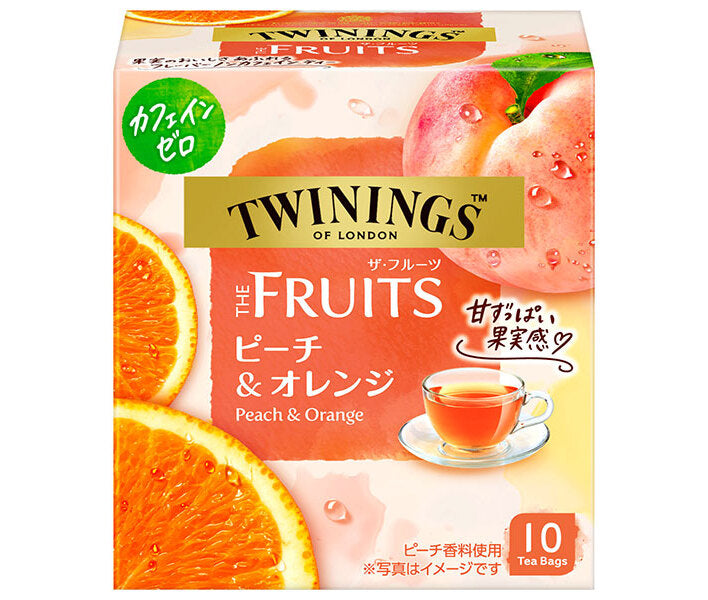 Kataoka Bussan Twinings LES FRUITS Pêche & Orange 10 sachets x 24 pièces 