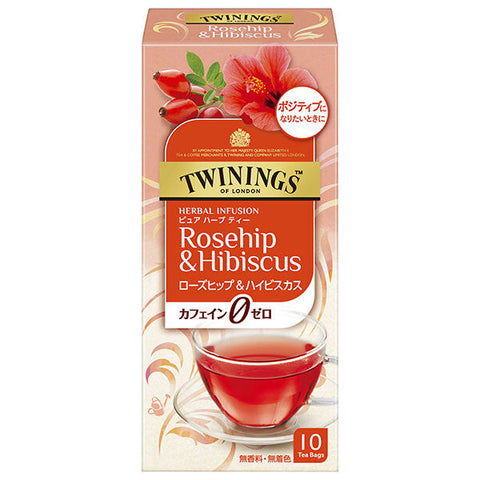 Kataoka Bussan Twinings Herbal Tea Rose Hip & Hibiscus 10 bags x 6 bottles 