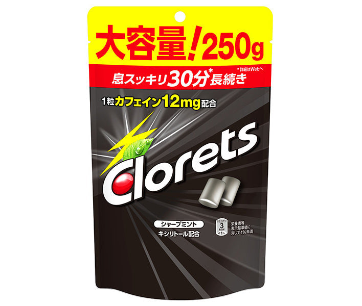 [11/25~ 10% off all products!!] Mondelez Japan Clorets XP Sharp Mint Stand Pouch 250g x 6 bags