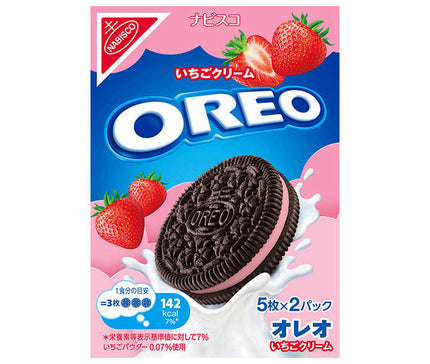 Mondelez Japan Oreo Crème de Fraise 10 pièces (5 x 2) x 12 pièces 