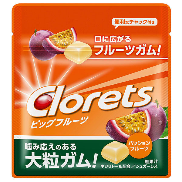 モンデリーズ ジャパン クロレッツ ビッグフルーツ パッションフルーツ ミニパウチ 17g×15袋入【日本出荷】