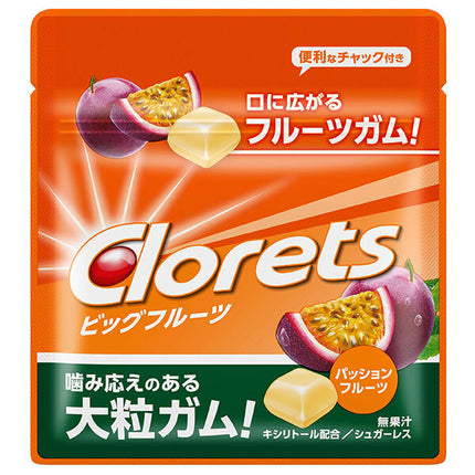 Mondelez Japan Clorets Big Fruit Passion Fruit Mini Pouch 17g x 15 bags [Shipped in Japan]