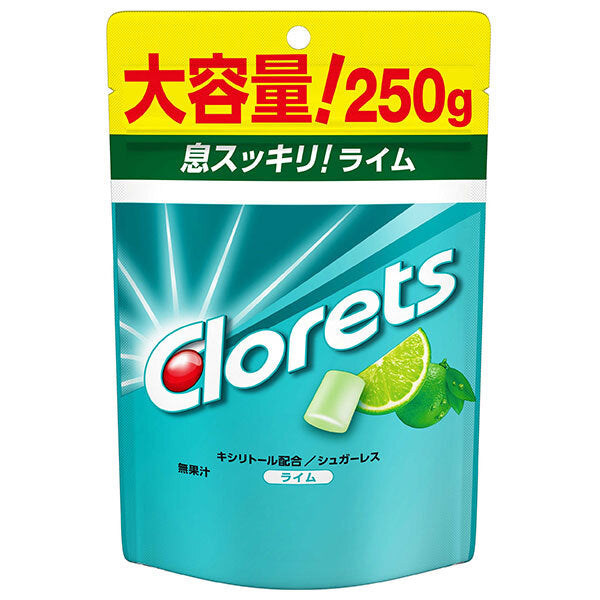 モンデリーズ ジャパン クロレッツXP ライムスタンド パウチ 250g×6個入【日本出荷】