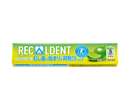 Mondelez Japan Recaldent Lime Mint Gum [Food for Specified Health Uses] 14 tablets x 20 pieces 