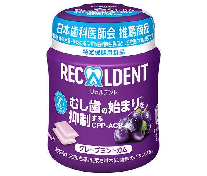 Mondelez Japon Ricardent Raisin Menthe Bouteille R (Gomme de Grain) [Aliment à Usages Sanitaires Spécifiés Assurance Spéciale] 135,2 g x 6 pièces