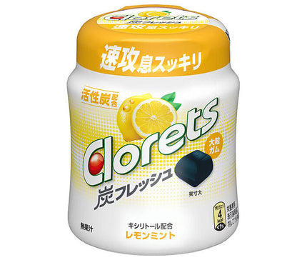 Mondelez Japan Cloretz Charcoal Fresh Lemon Mint Bouteille (gomme de grain) 112g x 6 pièces 