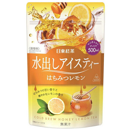 Mitsui Norin Nitto Thé noir infusé à froid Thé glacé Miel Citron Sachets de thé 4 g x 10 sachets x 24 sachets 