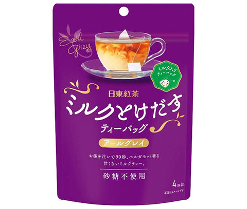 Mitsui Norin Nitto Tea Milk Melting Tea Bags Earl Grey (7.5g x 4P) x 24 bags