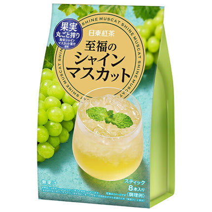 Mitsui Norin Nitto Black Tea Blissful Shine Muscat (9.5g x 8 bottles) x 24 (6 x 4) pieces [Shipped in Japan]