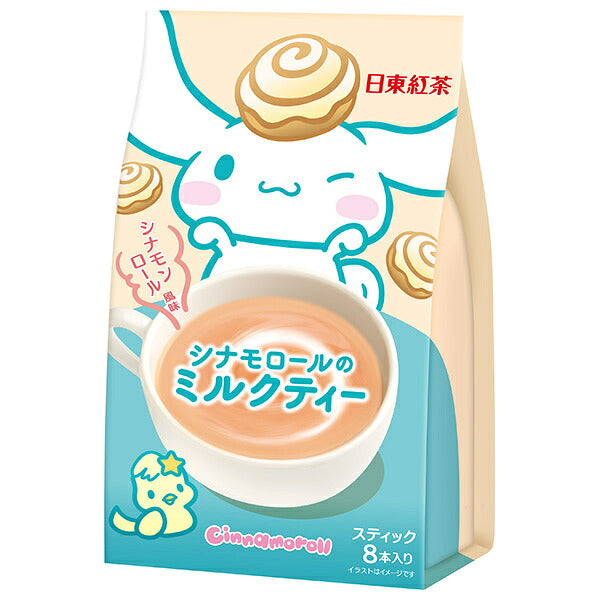 三井農林 日東紅茶 シナモロールのミルクティー シナモンロール風味 (14g×8本)×24袋入【日本出荷】