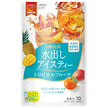 Thé glacé à infuser à froid, saveur fruits tropicaux, de la marque Mitsui Norin Nitto, en sachets (4g x 12 sachets) x 24 (6 x 4) sachets.