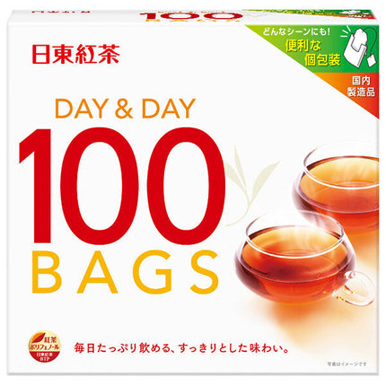 Mitsui Norin Nitto Black Tea DAY&DAY (1.8g x 100 bags) x 24 (12 x 2) pieces [Shipped in Japan]