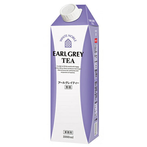 Mitsui Norin White Noble Earl Grey Tea 1L paper pack x 12 bottles 