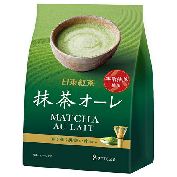 三井農林 日東紅茶 抹茶オーレ (12g×8本)×24(6×4)袋入【日本出荷】