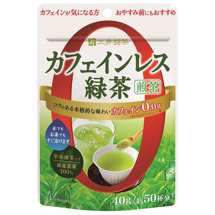 Mitsui Norin Mitsui Meicha Thé vert décaféiné Sencha 40 g x 24 (6 x 4) pièces 