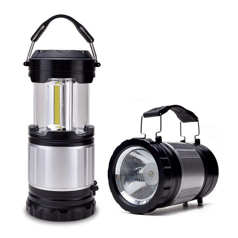 Collapsible COB Camping Lantern – Portable LED Tent Light with Brightness Control