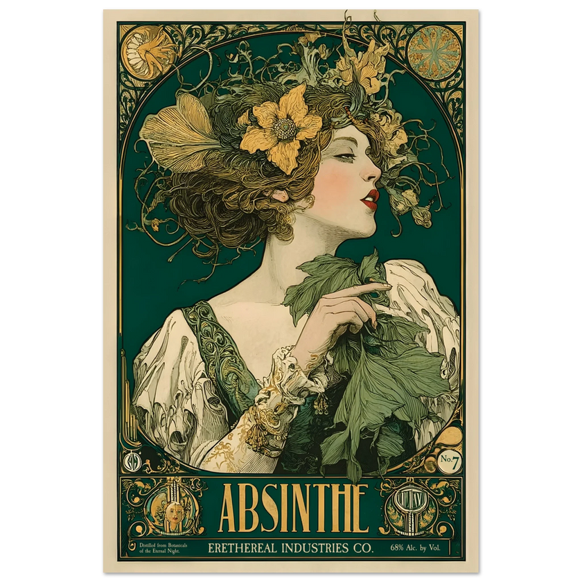 L’Absinthe d’Ombre - Poster & Framed Print
