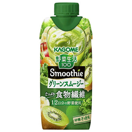 Kagome Yasai Seikatsu 100 Smoothie Green Smoothie Pack papier 330 ml x 12 bouteilles 