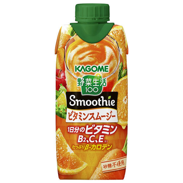 Kagome Yasai Seikatsu 100 Smoothie Smoothie vitaminé 330 ml paquet papier x 12 pièces 