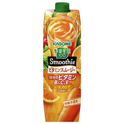 Kagome Yasai Seikatsu 100 Smoothie Vitamin Smoothie 1000g paquet papier x 6 pièces