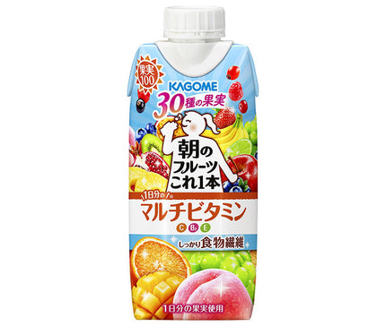 カゴメ 朝のフルーツこれ一本 マルチビタミン 330ml紙パック×12本入