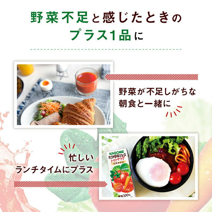 Kagome Vegetable Juice Tomato Salad 200ml paper pack x 24 bottles [shipped in Japan]