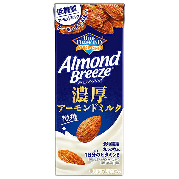 Kagome Almond Breeze Rich Almond Milk 200ml Carton x 24 [Ships from Japan]