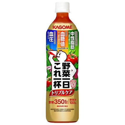 Kagome Vegetables a Day Triple Care 720ml plastic bottles x 15 bottles [shipped in Japan]