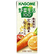 Kagome Vegetable Life 100 Hokkaido Seasonal Carrot Mix 200 ml Cartons x 24 [Ships from Japan]