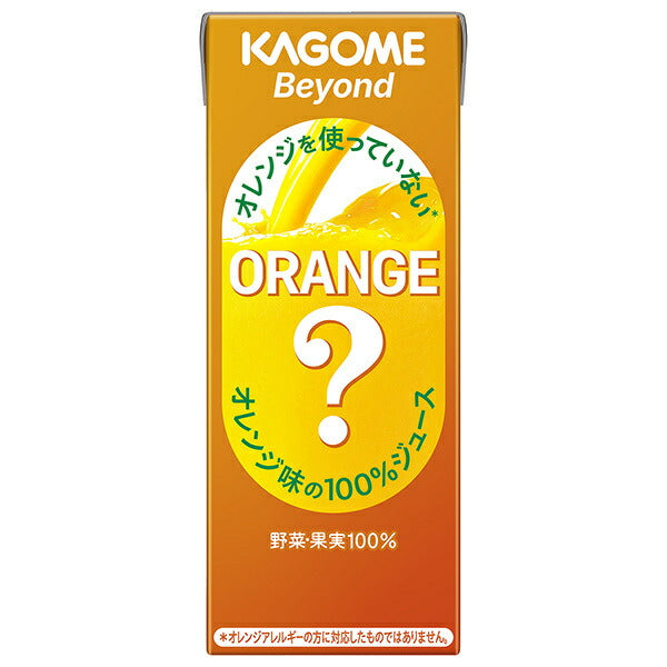 Kagome Beyond 100% orange-flavored juice that does not use oranges 195ml paper pack x 24 bottles [shipped in Japan]