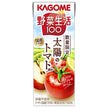 カゴメ 野菜生活100 太陽のトマトMix 200ml紙パック×24本入【日本出荷】
