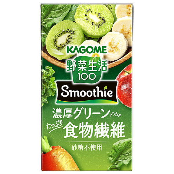 カゴメ 野菜生活100 Smoothie 濃厚グリーンmix 125ml紙パック×24本入【日本出荷】