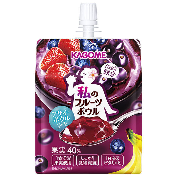 カゴメ 私の フルーツボウル アサイーボウル Jelly 175g×30個入【日本出荷】
