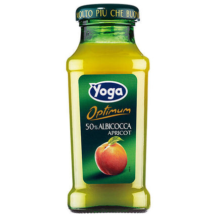 Monte Bussan Yoga Succo di Albicocca (Apricot) 200ml bottle x 24 bottles 