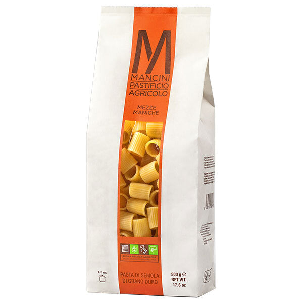 モンテ物産 マンチーニ メッツェマニケ 500g×12袋入【日本出荷】