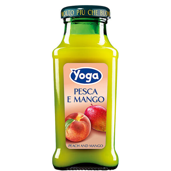 Monte Bussan Yoga Pesca e Mango (Pêche et Mangue) bouteille de 200 ml x 24 bouteilles 