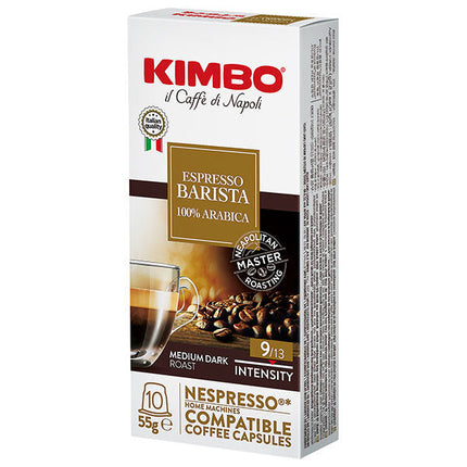 モンテ物産 キンボ カプセルコーヒー バリスタ 55g(5.5g×10)×10本入