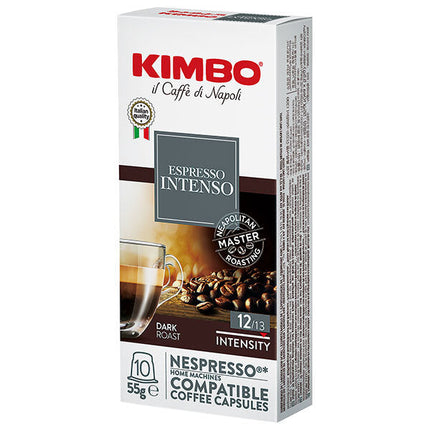 Monte Bussan Kimbo Capsule Coffee Intenso 55g (5.5g x 10) x 10 pieces [Shipped in Japan]