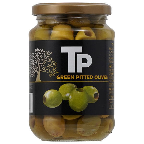 Tominaga Boeki TP Green Olives 340g Jars x 12 [Ships from Japan]