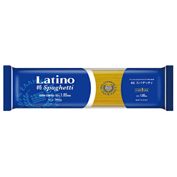 富永貿易 ラティーノ #6スパゲッティ 500g×24袋入【日本出荷】