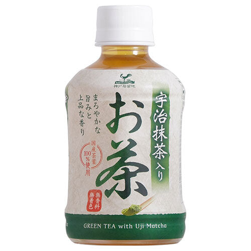 Tominaga Trading Kobe Settlement Uji Matcha Tea 280ml PET x 24 bottles [Shipped in Japan]