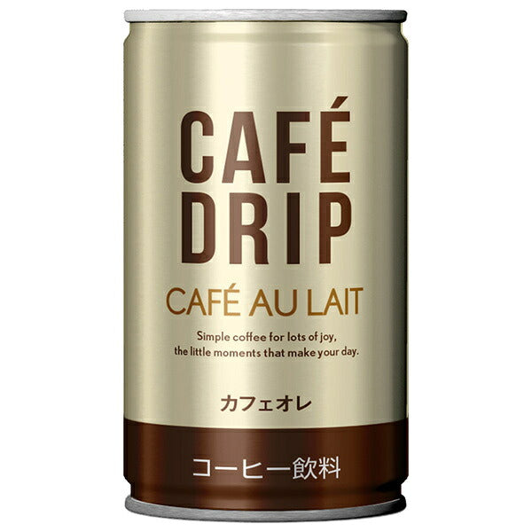 富永貿易 カフェドリップ カフェオレ 185g缶×30本入【日本出荷】