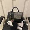 Textured Patchwork Tote Bag – PU Leather Shoulder Bag for Women | 4 Colors