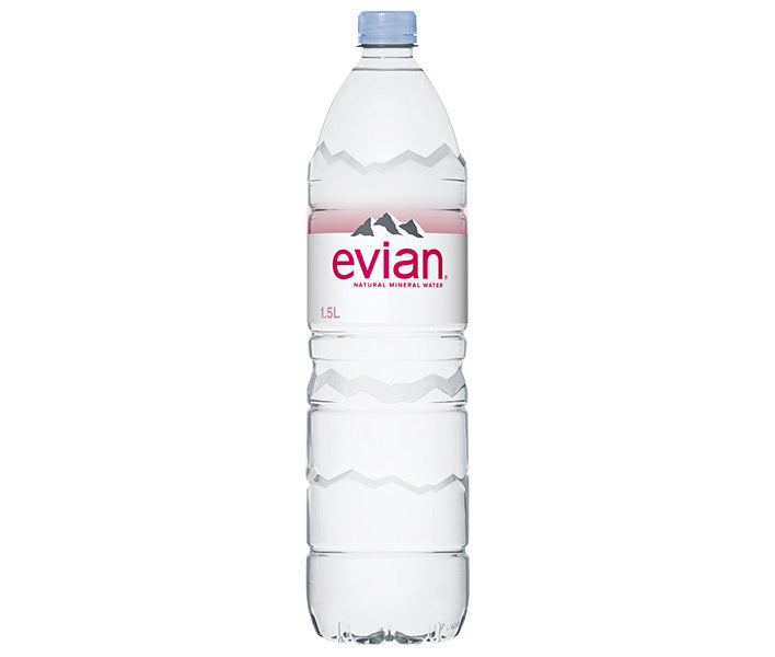 evian 1.5L plastic bottle x 12 