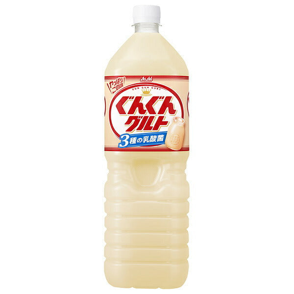 Asahi Beverages Gungun Gurt 3 Types of Lactic Acid Bacteria 1.5L Plastic Bottles x 8 [Ships from Japan]