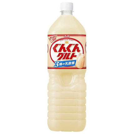 Asahi Beverages Gungun Gurt 3 Types of Lactic Acid Bacteria 1.5L Plastic Bottles x 8 [Ships from Japan]