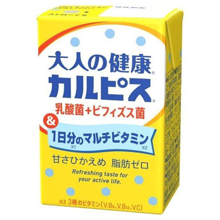 Calpis Adult Health Calpis Lactic Acid Bacteria + Bifidobacteria & One Day's Worth of Multivitamins 125ml Paper Pack x 24 Bottles 