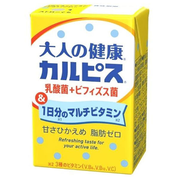 LB Adult Health Calpis Lactic Acid Bacteria + Bifidobacterium & 1 Day's worth of Multivitamins 125ml paper pack x 24 pieces [Shipped in Japan]